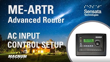 Setup AC Input Control with the ME-ARTR