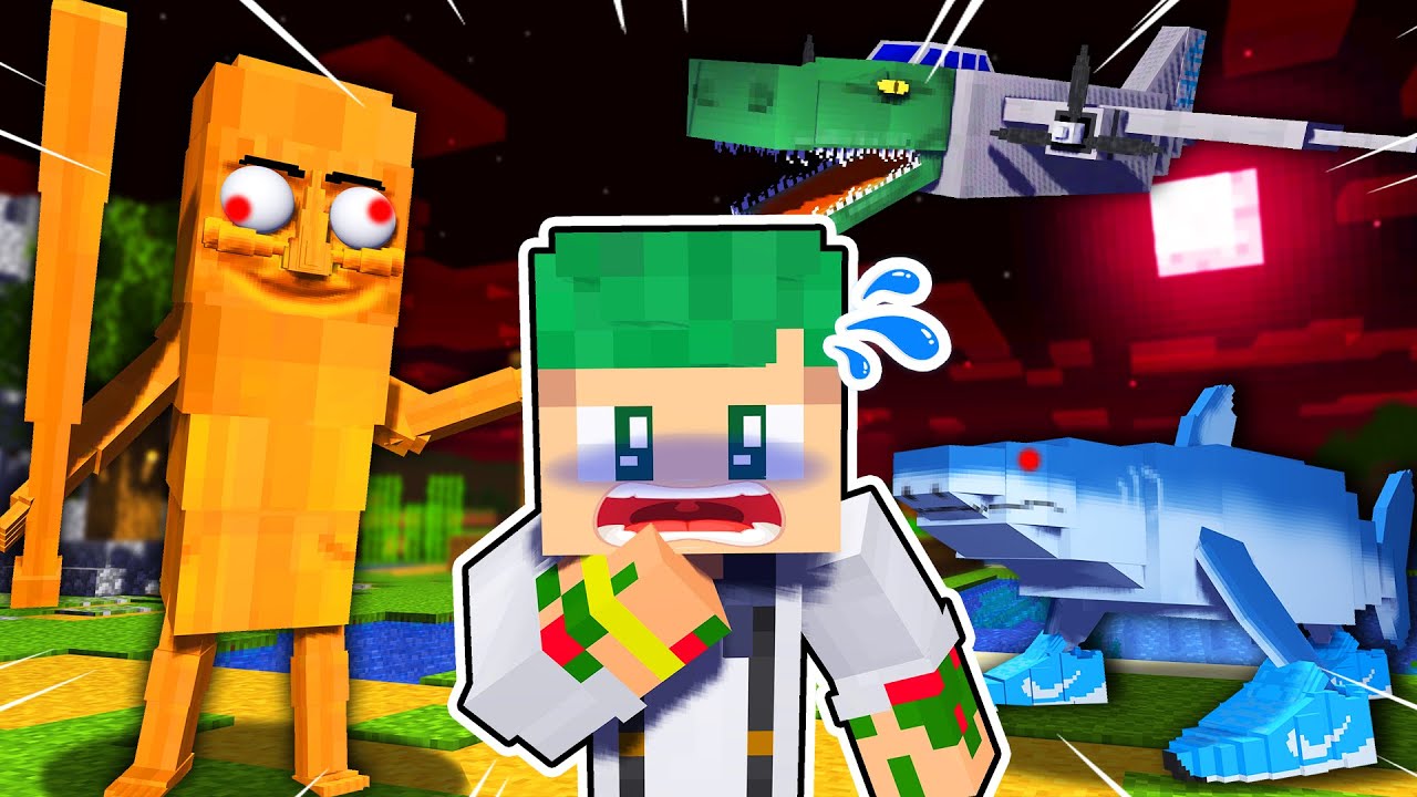 『トゥントゥントゥンサフール』達が襲ってくる！最強セキュリティハウスで村を守れ！🐊🛫一気見まとめ！【まいくら・Minecraft】よろずや🍭