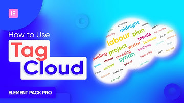 How to Use Tags Cloud Widget by Element Pack in Elementor | BdThemes Tutorial