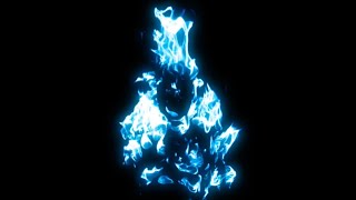 Green Screen and Black Screen Blue Fire / Ghost Fire video effects