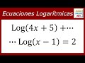 ECUACIONES LOGARÍTMICAS - Ejercicio 4