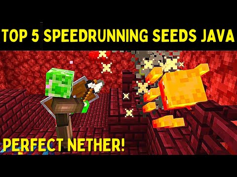 TOP 5 SEEDS for MINECRAFT 1.19 SPEEDRUNNING with PERFECT NETHER SPAWNS! (Best Java 1.19 Seeds)
