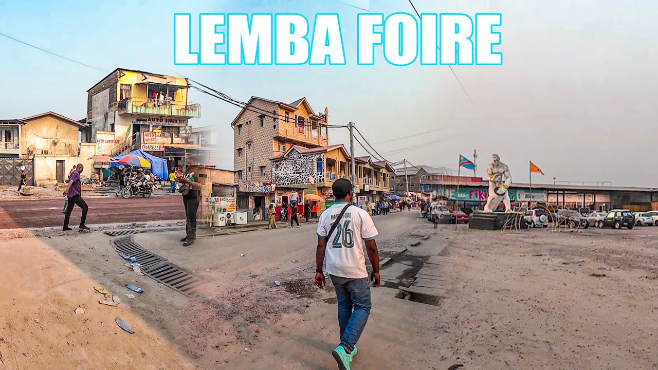 DÉCOUVERTE LEMBA FOIRE  LE QUARTIER CONSTRUIT POUR LES HAUTS CADRES DU CONGO CHEZ LES BELGES.
