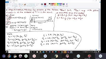 RK method for simultaneous two first order differential equation (Numerical Methods(