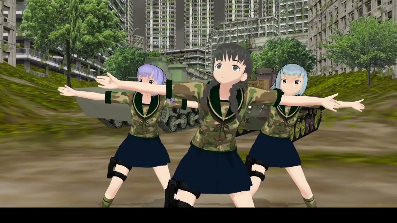 【MMD艦これ】　ももちwith霞＆大潮　誰がために戦う