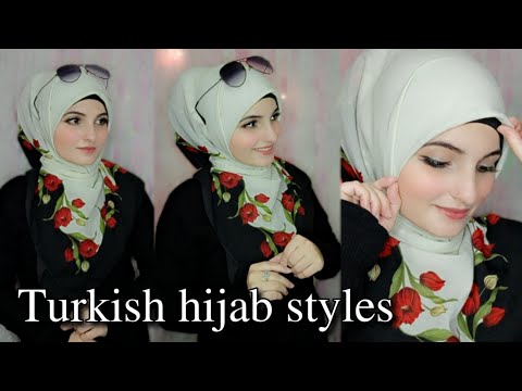 One Minute Turkish Hijab Style | turkish hijab tutorial| triangle hijab styles