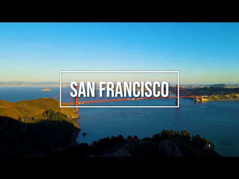 San Francisco Golden Gate Bridge Aerial Footage Wallpaper W Inspirational Music | | 4K | 2Hr Loop