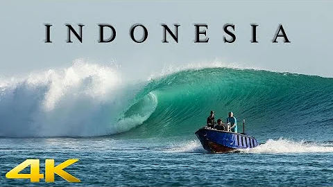 🔴4k (ASMR) Waves of the World/Surfing - Indonesia🌊 - RELAXING MUSIC