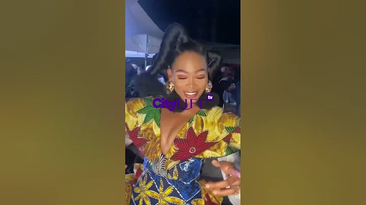 Kie Kie live on the red carpet of jagun jagun movie screening