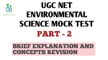 UGC NET ENVIRONMENTAL SCIENCE MOCK QUESTIONS * PART -2 *  NUMERICALS ■ #environmentalscience