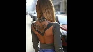 Girls chest tattoo cover name with free hand custom design faith Allen3dtattoohouse 2024