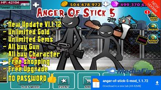 Anger Of Stick 5 New Update V1.1.72 Modapk - Unlimited Gold & Unlimited Gems screenshot 1