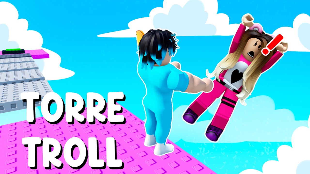 TROLLEO a MI NOVIA en la TORRE TROLL DEL ABRAZO! Roblox