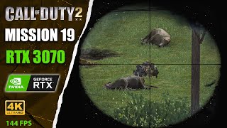 Call of Duty 2 -  Миисия #19 -  [Зернохранилище] - 4K  I  144 fps