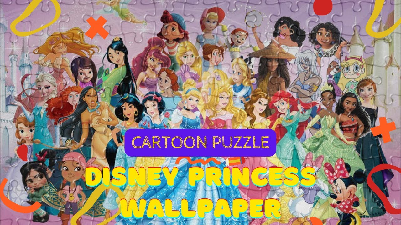 Cartoon Puzzle Disney Princess All Star YouTube