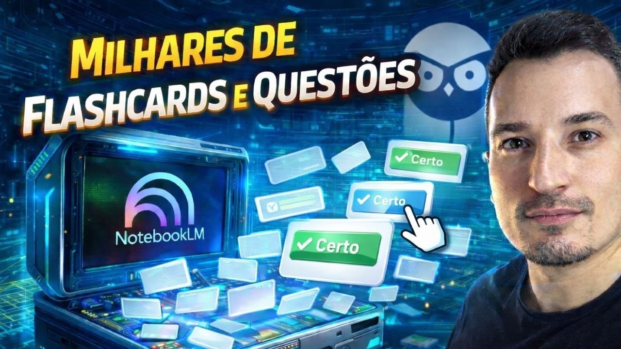 O futuro dos concursos chegou: NotebookLM Substituindo Resumos e Flashcards