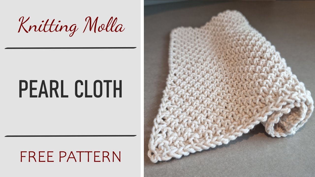 Knitted Dishcloth Free Knitting Pattern Beginner Project