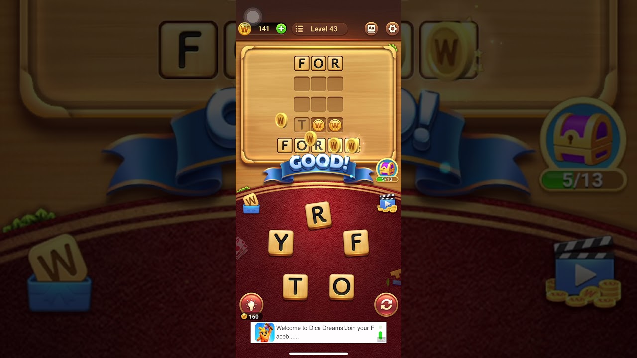 Level 43 Answers -word Connect Game 