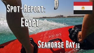 Spot-Report: Seahorse Bay, zwischen El Gouna und Hurghada, Ägypten. Gast bei KiteWorldWide. Kitesurf