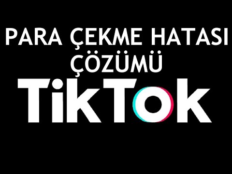 Tiktok Para Çekme