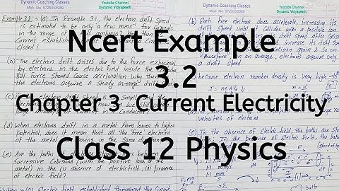Ncert Example 3.2, Chapter 3, Current Electricity, Class 12 Physics