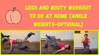 15 min Home Legs and Booty workout with Ankle Weights (optional) | FITNESS MINDSET