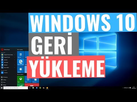 Windows 10 Sistem Geri Yüklemek