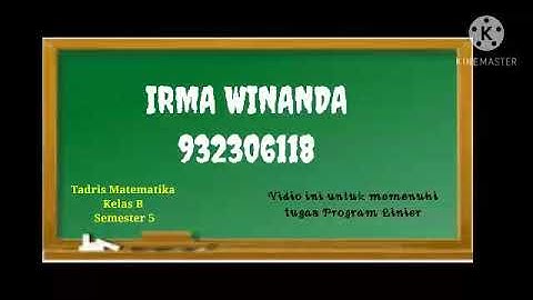 PROGRAM LINIER METODE MODI