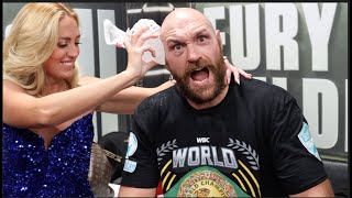 'I ENJOYED GIVING HIM A GOOD HIDING' - TYSON FURY GOES CRAZY IN DRESSING ROOM AFTER WILDER KNOCKOUT