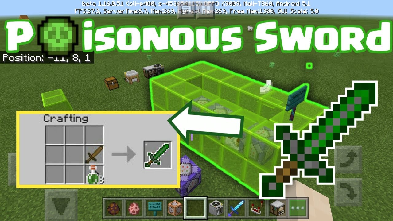 How To Make A Poison Sword In Minecraft Using Command Block Youtube How To Make A Poison Sword In Minecraft Using Command Block Youtube