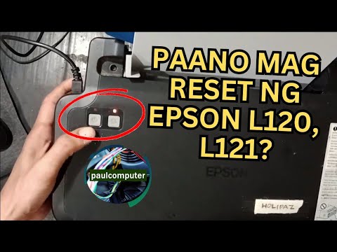 HOW TO RESET A PRINTER EPSON L120, L121