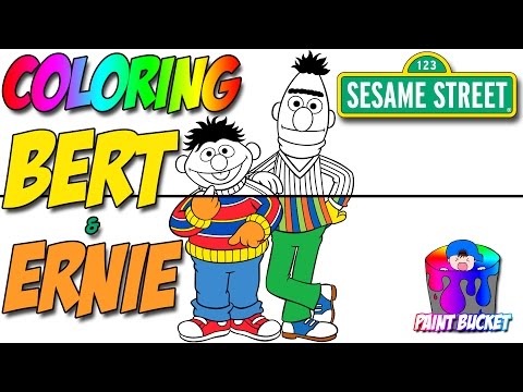 coloring-bert-and-ernie---speed-painting-sesame-street-coloring-page-for-kids