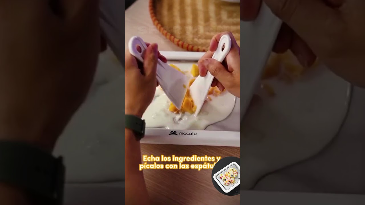 Maquina portatil para hacer helado frito en Casa
