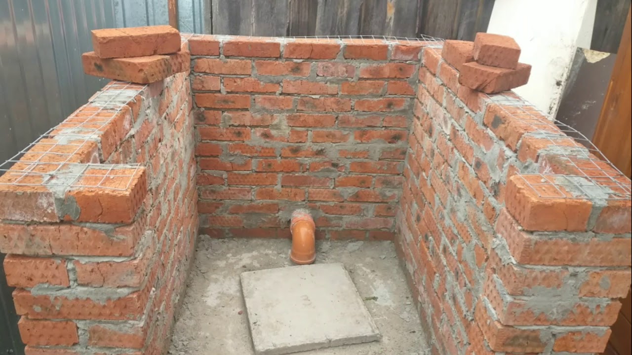 🏡 для туалета на даче: тонкости строительства из кирпича .