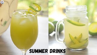 Raw Mango Summer Drinks | Aam Panha & Mango Mojito | Summer Cooler Recipes | Hunger Plans