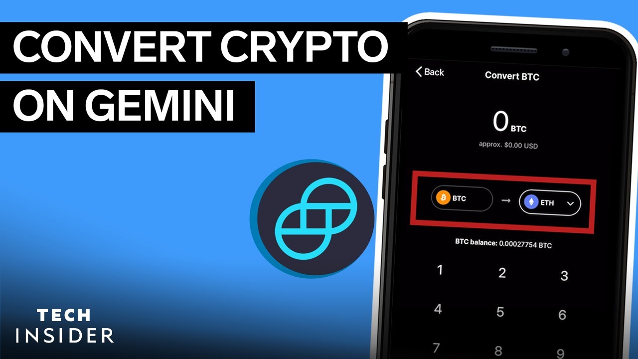 How To Convert Crypto Using Gemini YouTube