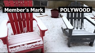 POLYWOOD Classic Folding Adirondack vs Member’s Mark Adirondack Chair