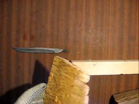 Закалить нож из клапана