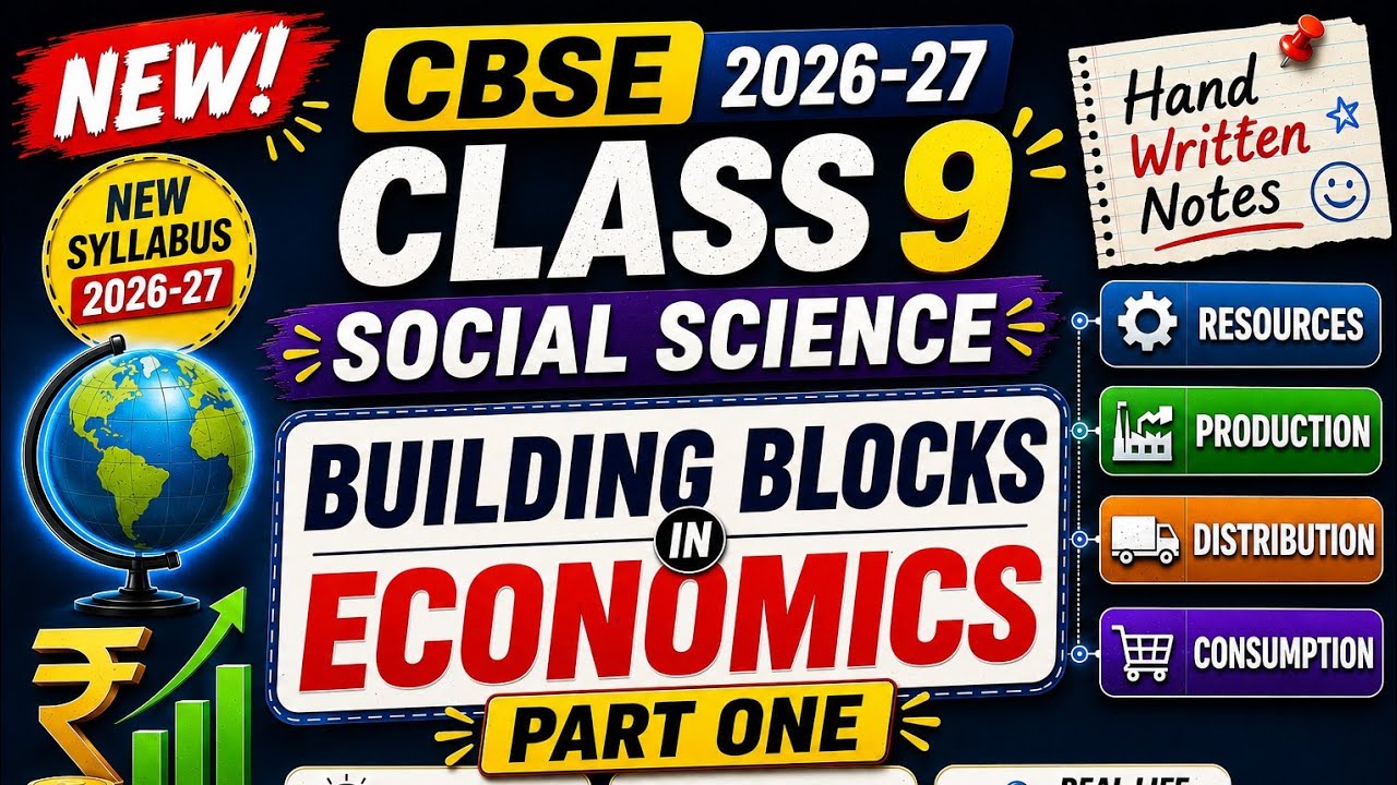 CLASS 9 BUILDING BLOCKS IN ECONOMICS PART -1| SOCIAL SCIENCE |ECONOMICS ...