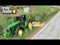 FS19- MOWING STEEP DITCHES WITH BIG BATWING MOWER (RHINO 4155)
