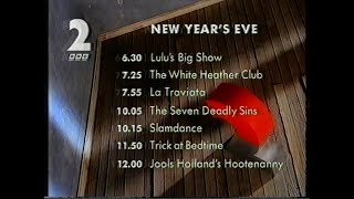 Bbc2 Continuity 27Th-28Th December 1993