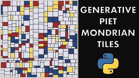 Generative Art - Tiles Inspired by Piet Mondrian in Python