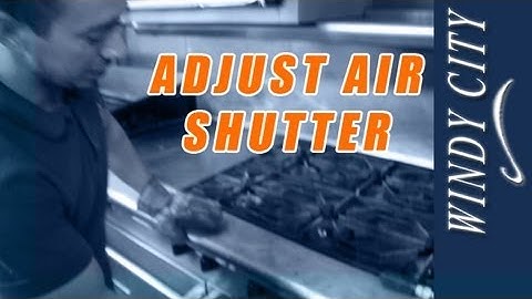 How to adjust air shutters on stove tutorial DIY Windy City Restaurant Equipment Parts