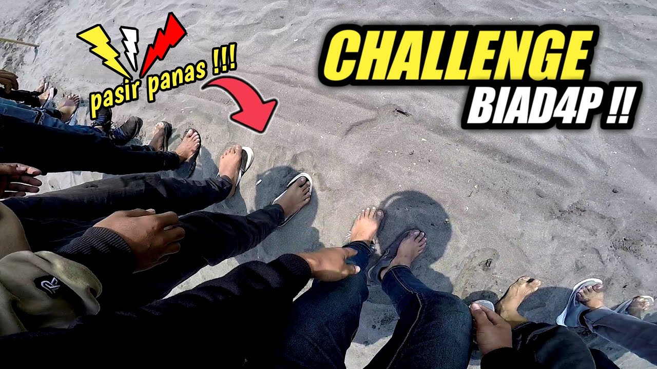 CHALLENGE❓PASIR PANAS SURUH NYEKER ❗ANJIM || Motovlog Indonesia