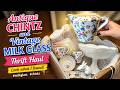 Antique CHINTZ and Vintage MILK GLASS Thrift Haul - Look what I found! #milkglass #chintz