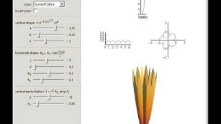 Virtual Flowers with Crispate Petals