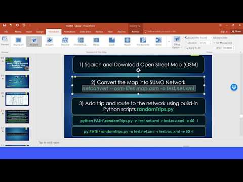 Sumo (Simulation of Urban Mobility) Tutorial Part 2: From OSM to Network + Random Trips Simulation