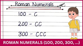 What is 100, 200, 300, 400, 500, 600 called in Roman Numerals | Roman Numerals Multiples of Hundred