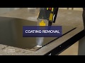 Coating removal through laser ablation