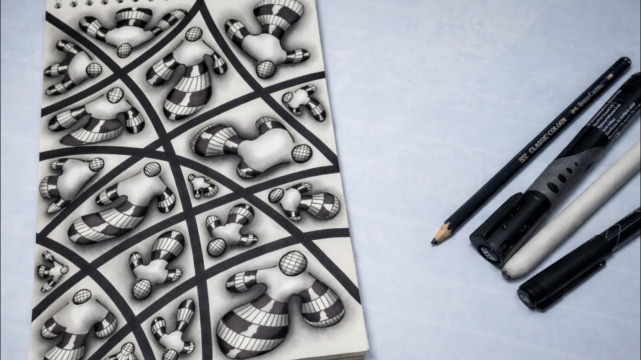 Is This Drawing Playing Tricks on Your Eyes? A Mesmerizing 3D Zentangle Illusion!
